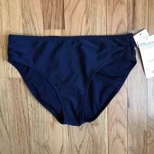 ATHLETA Shirred Full Tide Bottom dress blue NWT